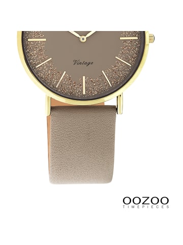 Oozoo Armbanduhr Oozoo Vintage Series braun mittel (ca. 32mm)