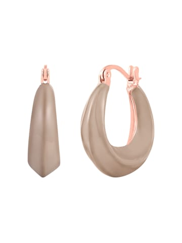 Yokoamii Creolen aus Messing in roségold