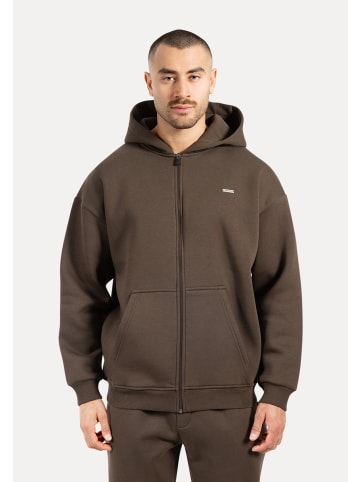 SMILODOX Zip Hoodie Cedrik in Braun