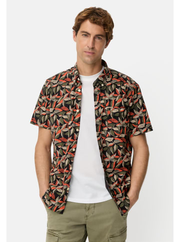 Camel Active Kurzarmhemd aus reiner Baumwolle in Orange