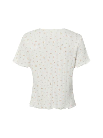 Marie Lund Schlafshirt in weiß rosa - 0001