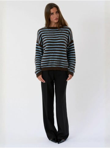 TeeShoppen Pullover Sienna Knit in Brown-Blue