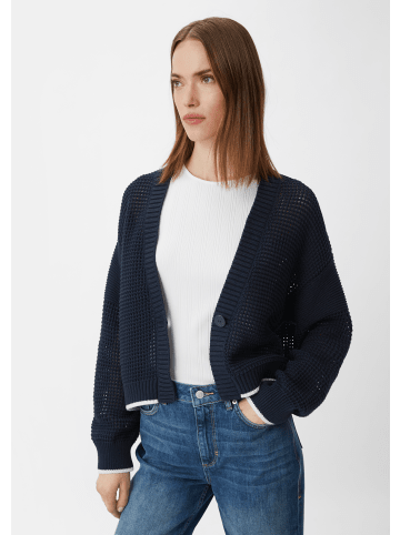 comma CI Strickjacke langarm in Blau