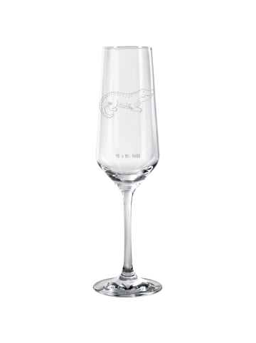 Mr. & Mrs. Panda Sektglas Krokodil ohne Spruch in Transparent