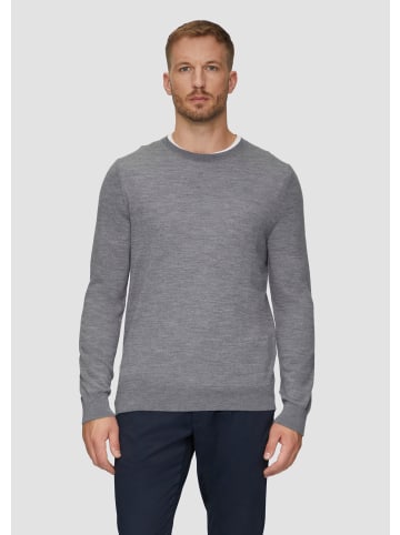 s.Oliver BLACK LABEL Strickpullover langarm in Grau