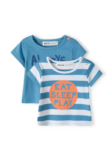 Minoti 2er-Set: T-Shirt savanah 2 in petrol