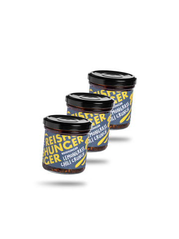 Reishunger 3er Vorteilsset Reishunger Lemongrass Chili Crunch (3x120g)