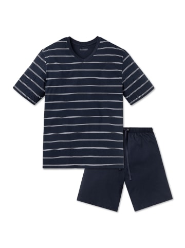 Schiesser Pyjama in Marine