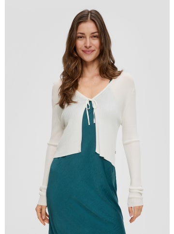 QS Strickjacke in 0200_ecru