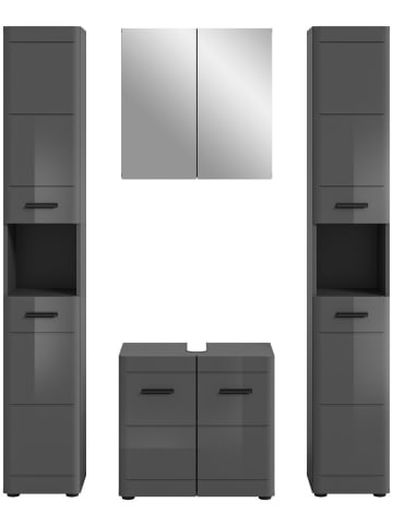 ebuy24 Badmöbelset Soft Grau 150 x 34 cm