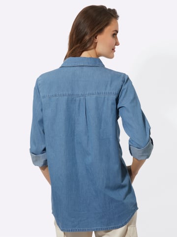 WITT WEIDEN Longbluse in blue-bleached