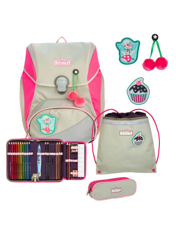 Scout Alpha Schulranzen-Set 4tlg. in pink cherry