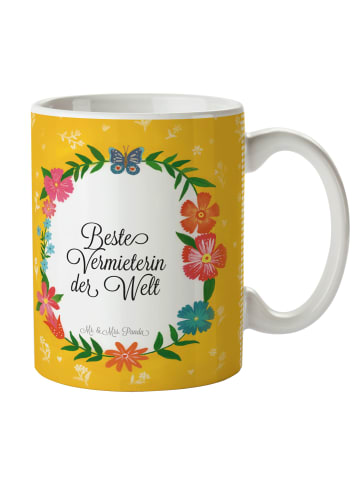 Mr. & Mrs. Panda Tasse Vermieterin mit Spruch in Keine Angabe