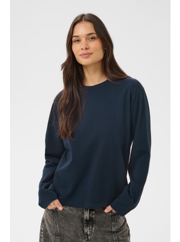 Kaffe Langarm-Shirt KAelena Baggy fit in Midnight Marine