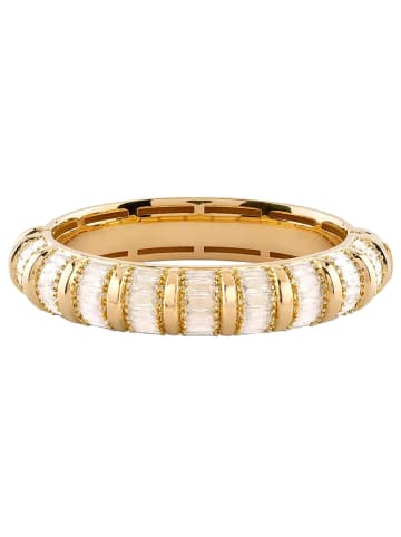 Guess Damen-Armspange Baguette Goldfarben/Weiß S