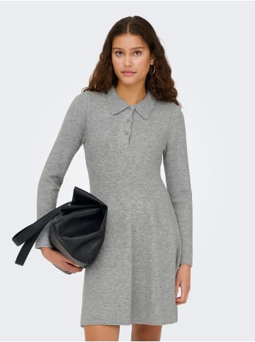 JDY Strickkleid in Light Grey Melange