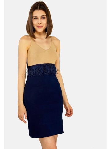 TOOCHE Kleid "Federkleid" in beige