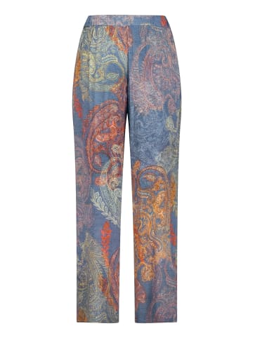 Betty Barclay Marlene-Hose mit elastischem Bund in Blau/Rot