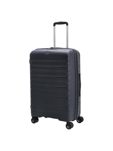 D&N Travel Line 4700+ - 4-Rollen-Trolley M 68 cm erw. (schwarz) in navy