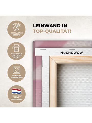 MuchoWow Leinwand Bilder Pink