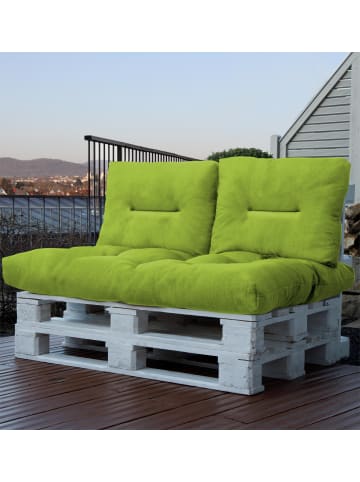 Aspero In- und Outdoor Palettenkissen Set 3-teilig in Lime