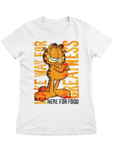 Garfield Shirt "Make Way For Greatness Girly Tee" in Weiß