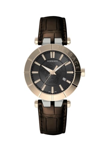 Versace Analoguhr für Herren in braun
