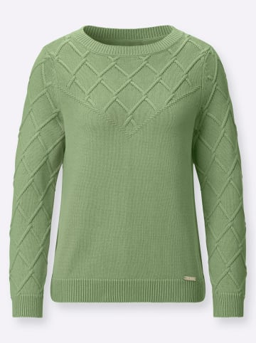WITT WEIDEN U-Boot-Pullover in eucalyptus
