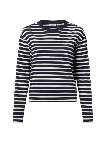 Marc O'Polo DENIM Langarmshirt in marine weiß