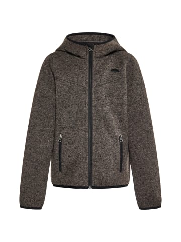 Schmuddelwedda Mädchen (Kids) Strickfleeceblouson in Grau Melange