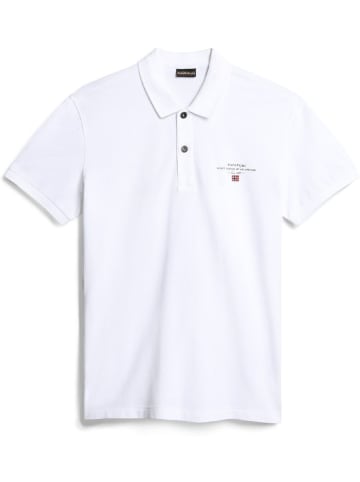 Napapijri Polo "Elbas Ss 4" in Weiß