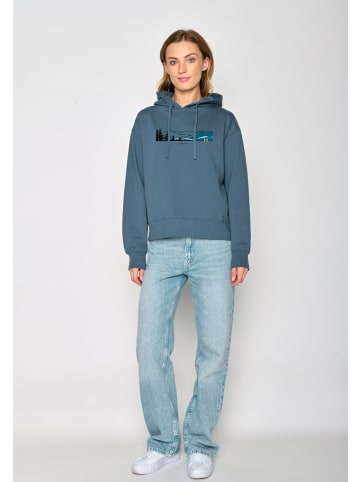 GreenBomb Sweatshirt Nature Hike Mountains in Altes Blau