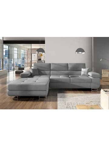 MF Design Amanda Recamiere Links in Dunkelgrau -  (L) 203 x (B) 289 x (H) 85 cm