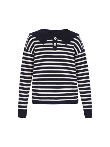 DreiMaster Women Sweater in navy offwhite