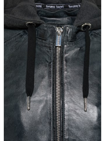 Bruno Banani Lederjacke 2116M in Grau / Melange