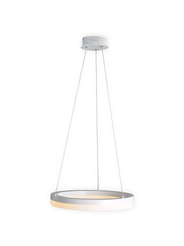 näve LED Pendelleuchte "SATURN" in weiß - (L)60 cm x (B)60 cm x (H)100 cm - EEK F