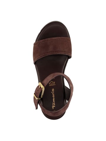 Tamaris Sandalette in MOCCA NUBUC
