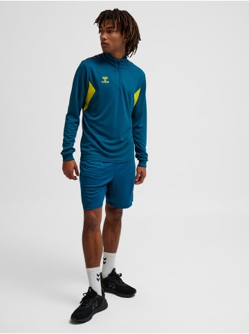 Hummel Halbreißverschluss Jacke Hmlauthentic Multisport Herren in BLUE CORAL/SULPHUR SPRING