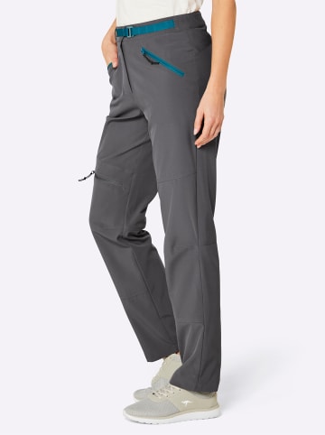 WITT WEIDEN Funktions-Hose in anthrazit-aquapetrol
