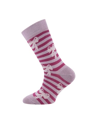 ewers 3er-Set Socken 3er Pack Punkte/Schleifen in marone