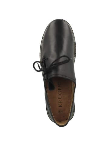 KRÜGER Schnürschuhe Oskar in schwarz