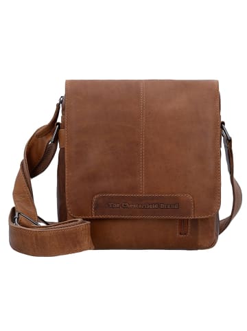 The Chesterfield Brand Wax Pull Up Umhängetasche Leder 22 cm cognac