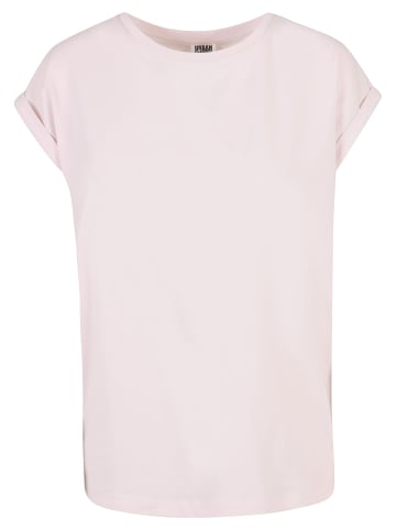 Urban Classics Urban Classics Damen Ladies Organic Extended Shoulder Tee in pink