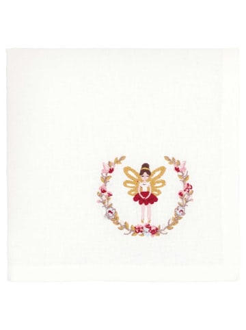 Greengate Stoffserviette CINDARELLA Weiß Gestickt