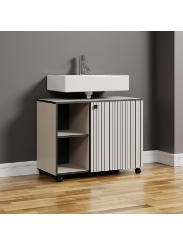 ebuy24 Waschbeckenunterschrank PureBliss Kaschmir 80 x 42 cm
