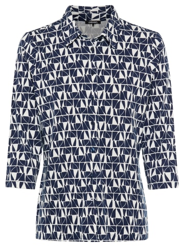 Olsen Bluse Hannah in marine weiß