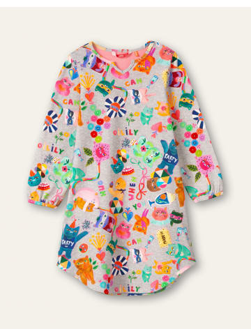 Oilily Dutje-Jersey-Nachthemd in Grau