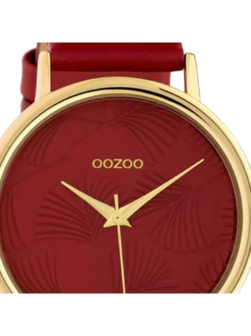 Oozoo Armbanduhr Oozoo Timepieces weinrot groß (ca. 42mm)