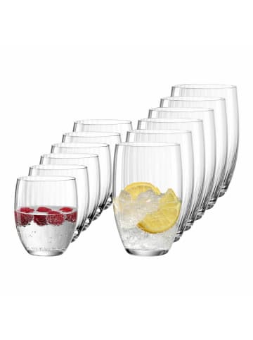 LEONARDO 12er Set Trinkgläser Poesia 380 ml & 460 ml in transparent