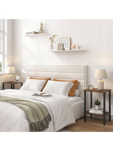 relaxdays Beistelltisch in Braun/ Schwarz - (B)38 x (H)55 x (T)30 cm